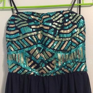 Sequined Hi-Lo dress!